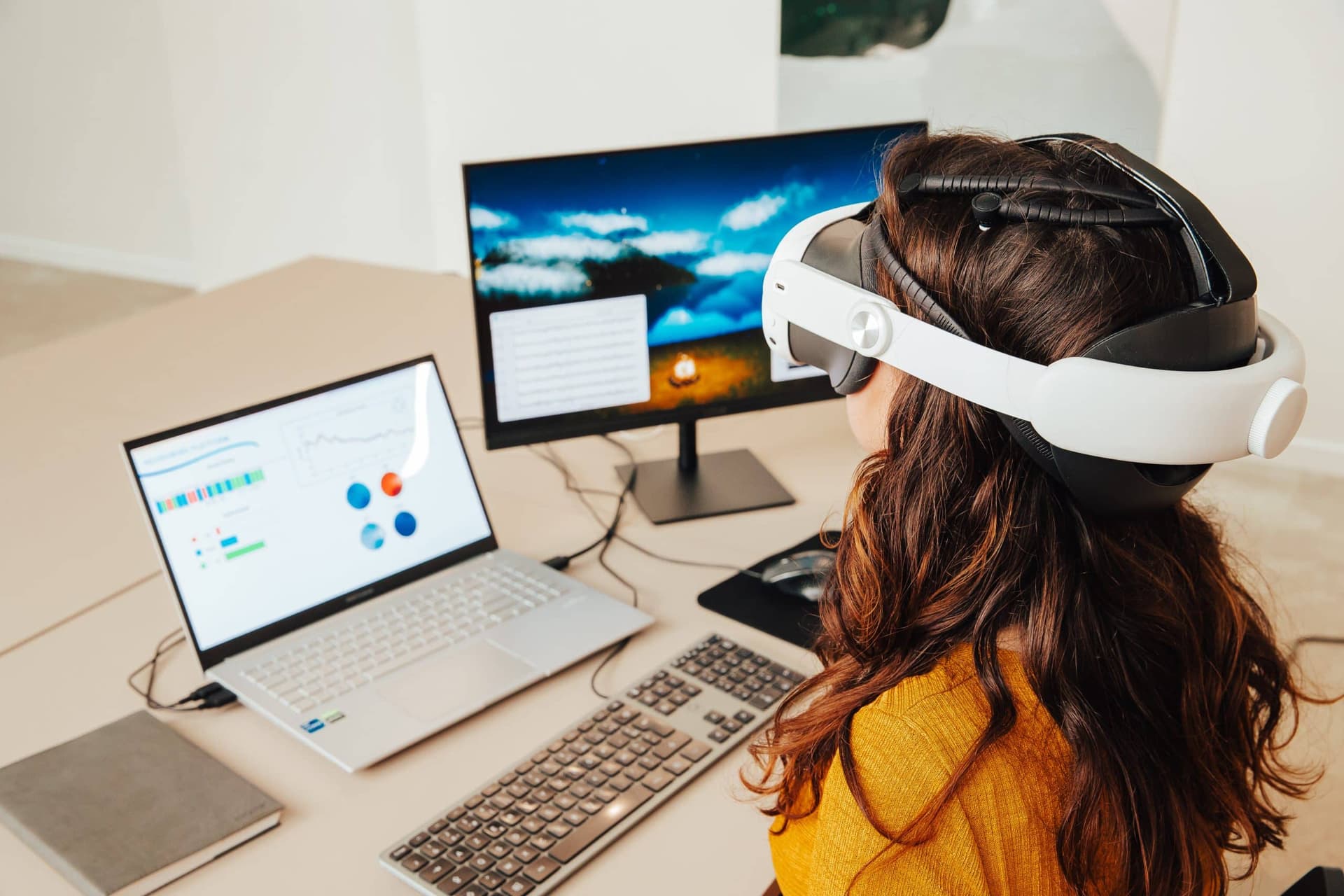 Neurofeedback uses real-time EEG and bio-signals to monitor neural activity.